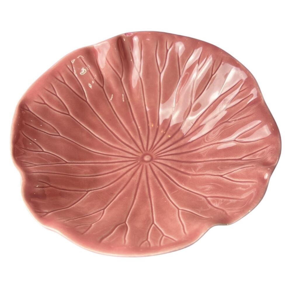 Vintage Metlox Poppytrail Lotus‎ Pink/Rose Salad Bowl 7”